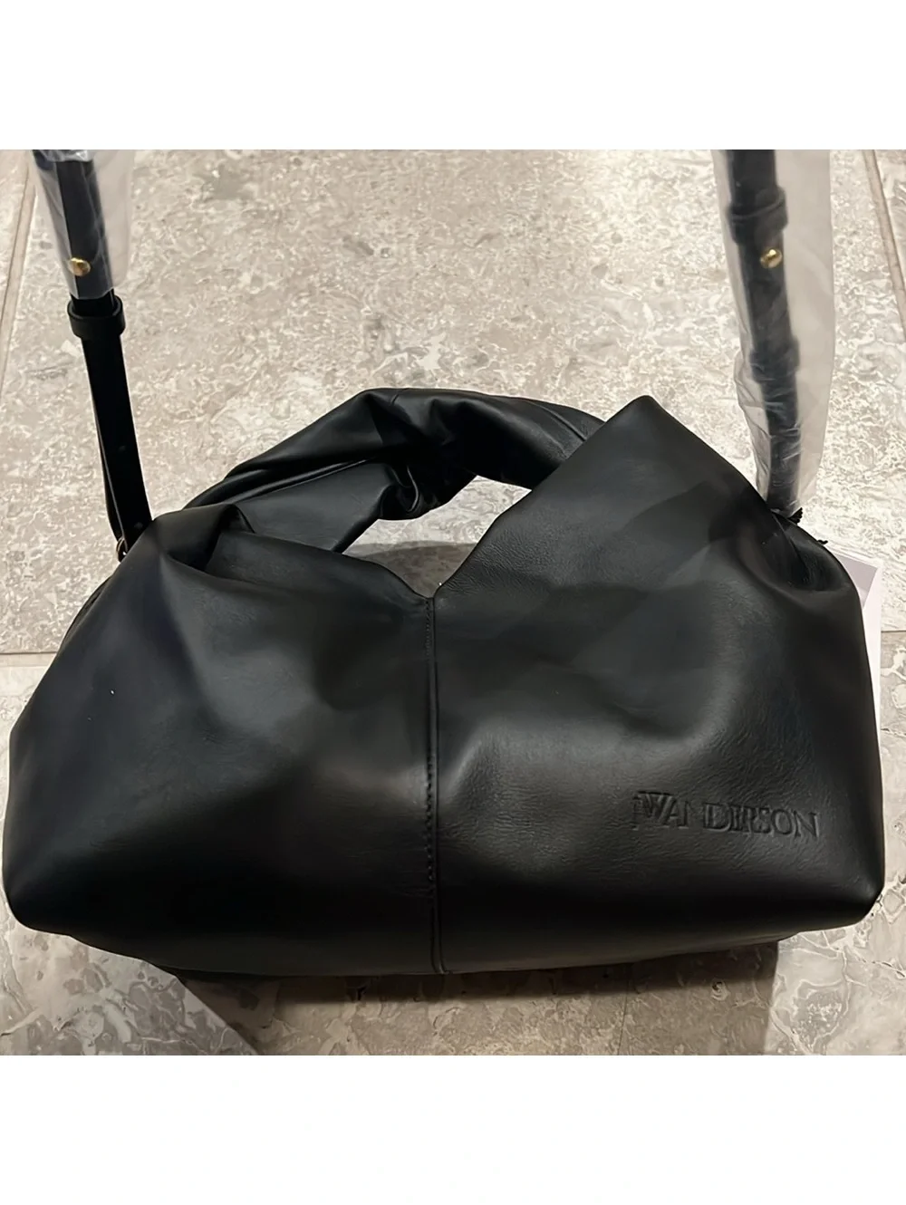 JW Anderson Twister Hobo Bag, Black New w/Tag +Dust Bag Retail $990 QUIET LUXURY